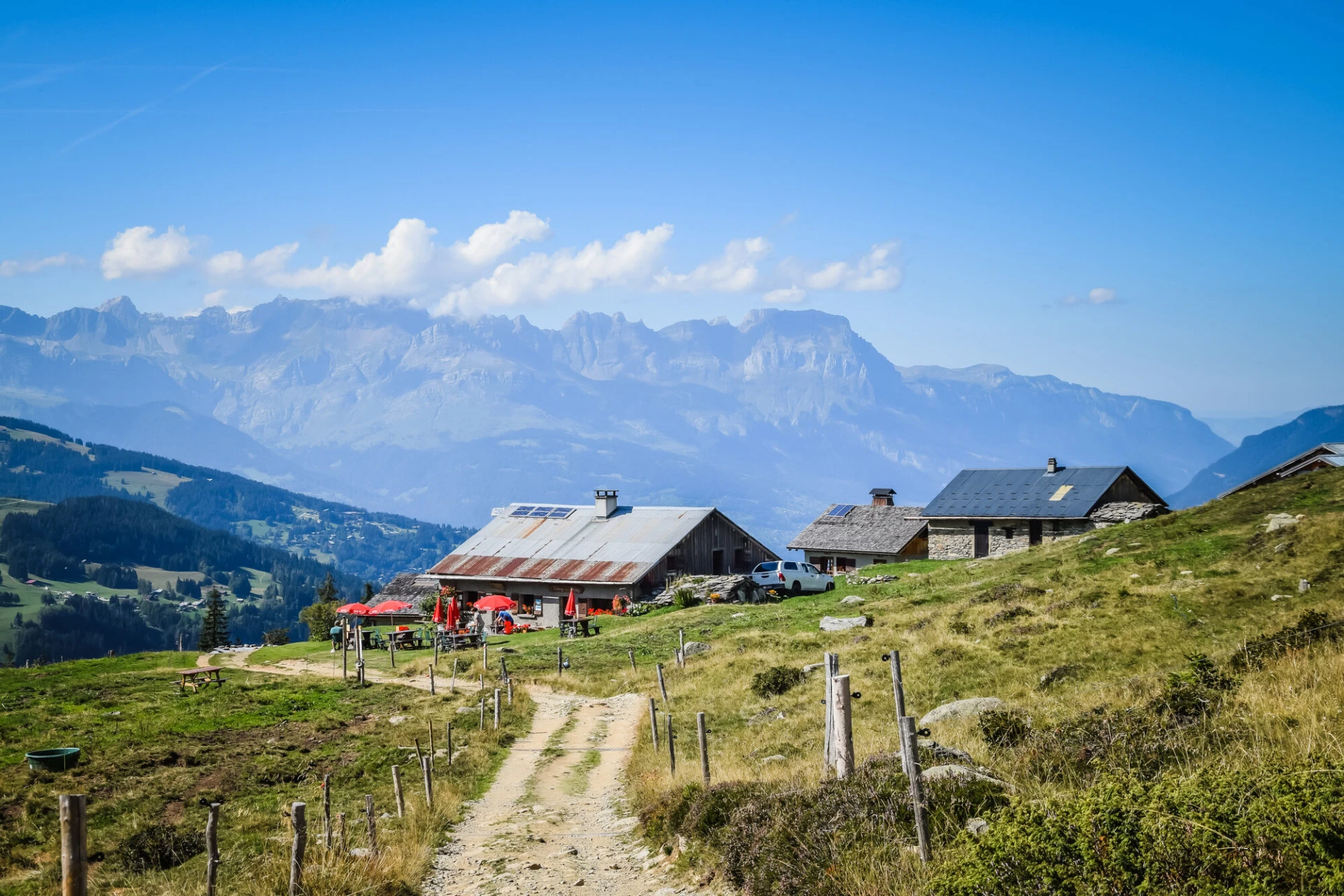 Auberge du Truc Trucin ylätasangolla, Val Montjoie