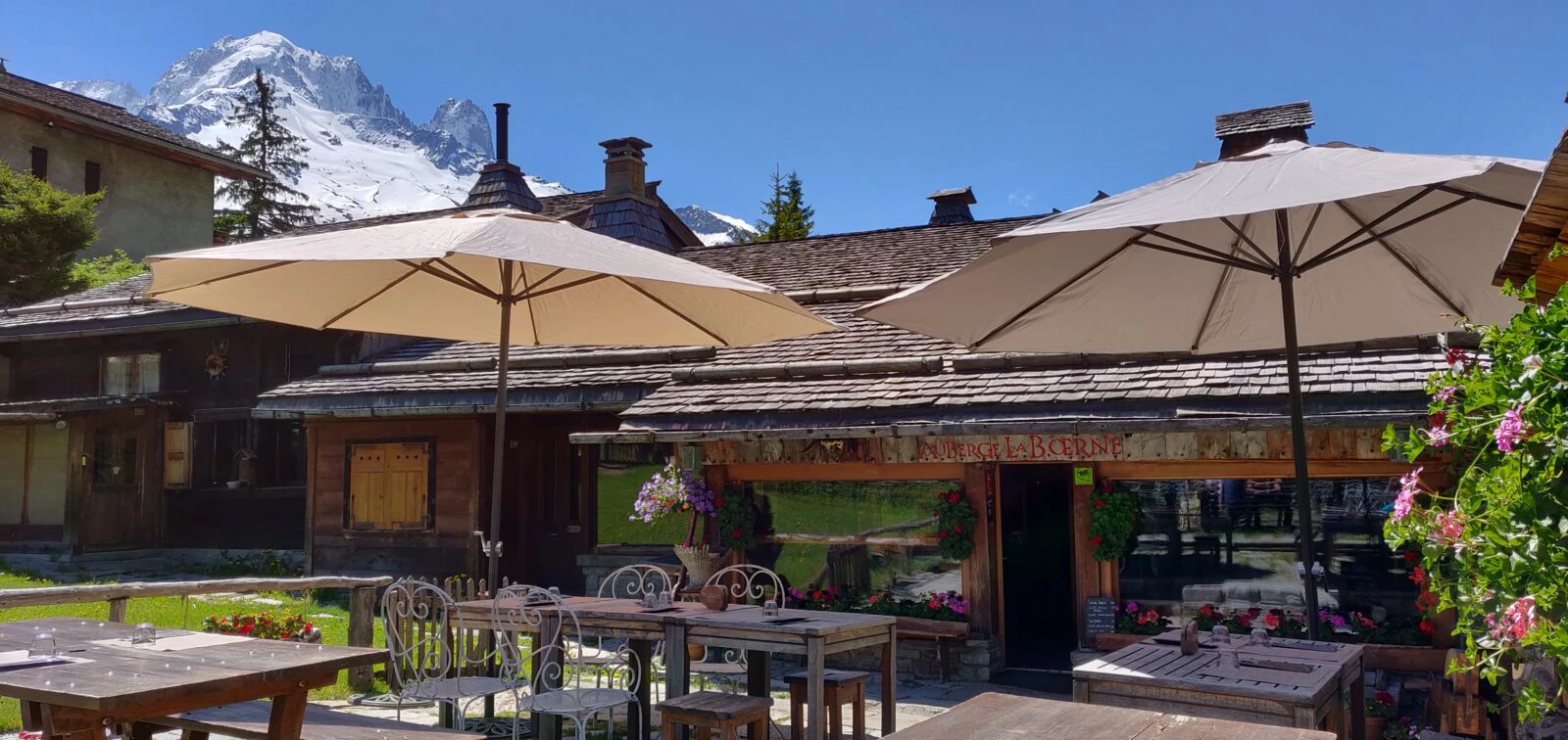 Auberge la Boërne Tré-le-Champissa, tikkaiden juurella