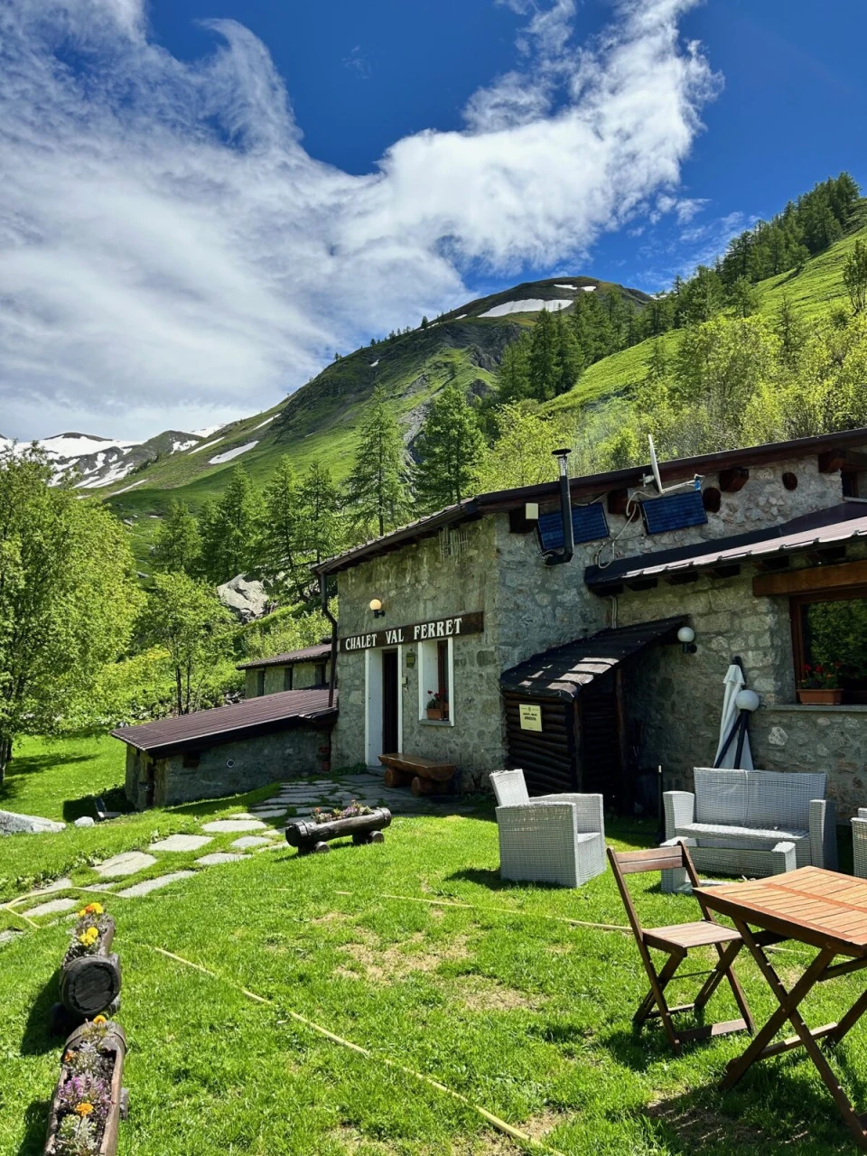 Hôtel Chalet Val Ferret ylemmässä italialaisessa Val Ferretissä