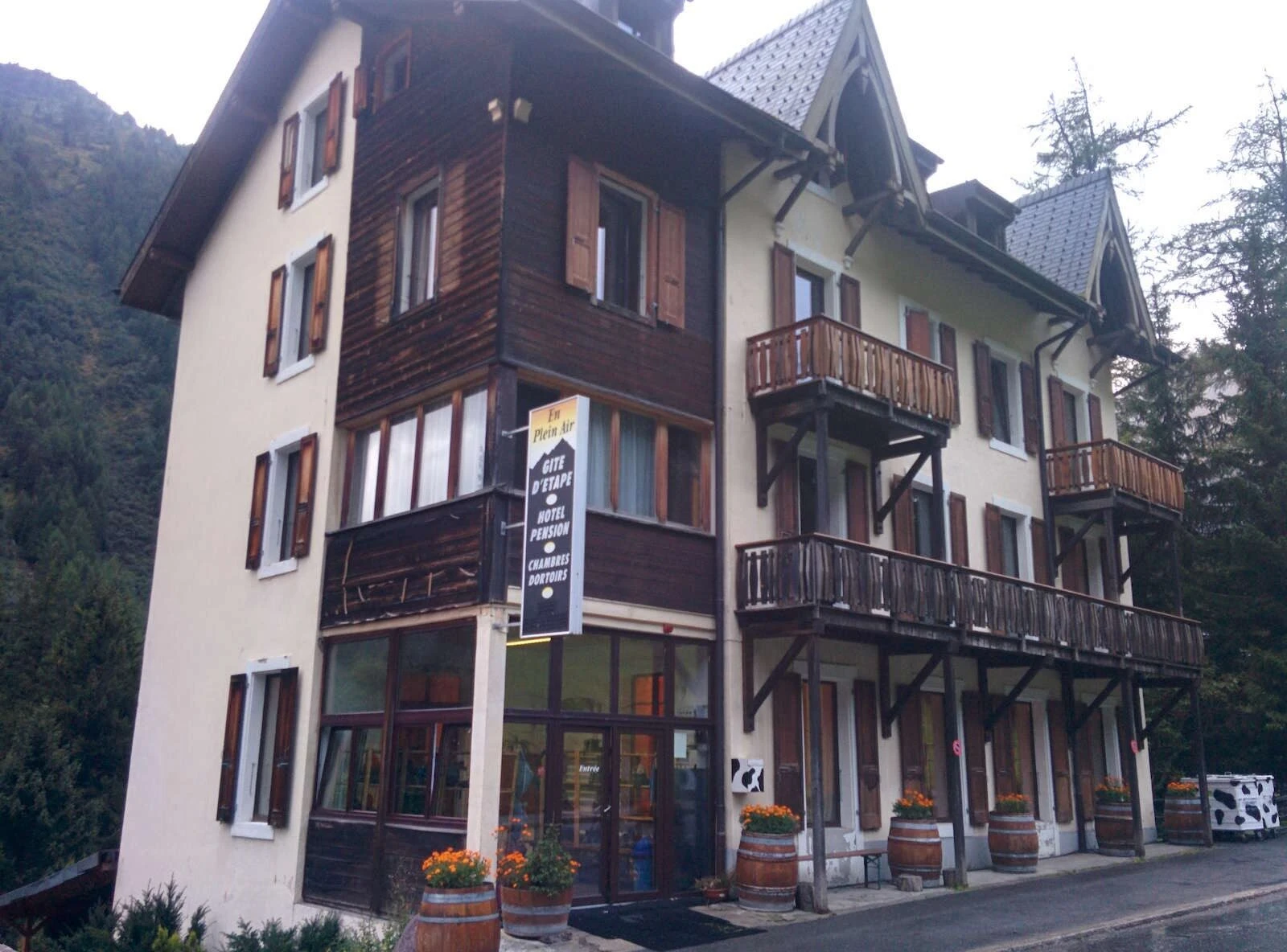 Pension en Plein Air Champexin järven rannalla