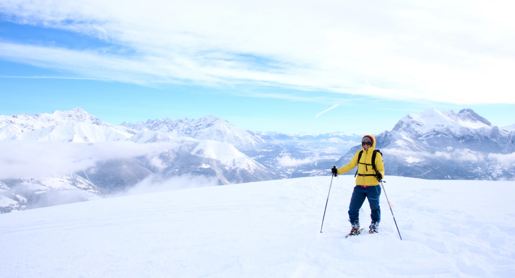 Lumikenkäily Champsaurissa