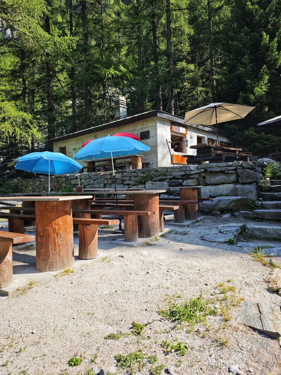 Relais d'Arpette, viimeinen pysähdys ennen nousua Fenêtrelle